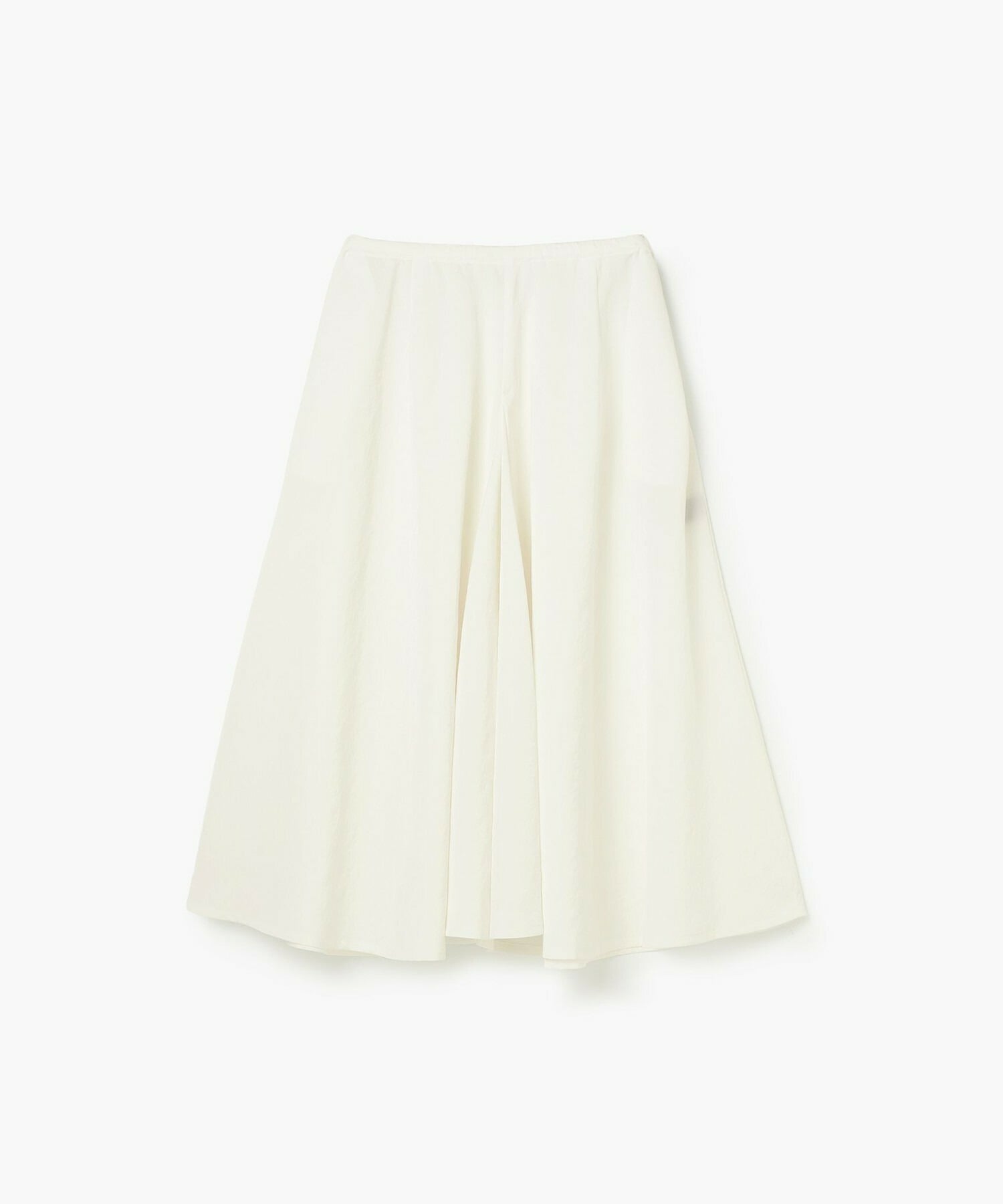 【endalence】タンブラーサテンギャザースカート 詳細画像 ホワイト 1