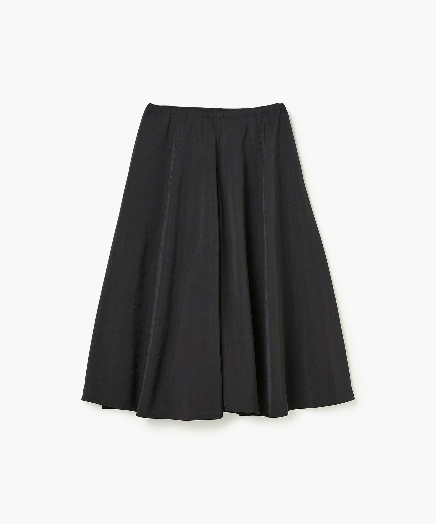 【endalence】タンブラーサテンギャザースカート 詳細画像 ブラック 1