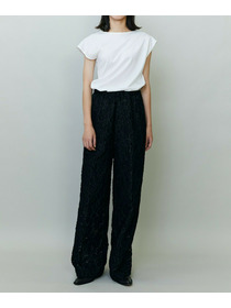 【endalence】シルケット天竺アシンメトリーカットソー 詳細画像 ホワイト 1