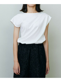 【endalence】シルケット天竺アシンメトリーカットソー 詳細画像 ホワイト 4