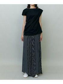 【endalence】シルケット天竺アシンメトリーカットソー 詳細画像 ホワイト 6