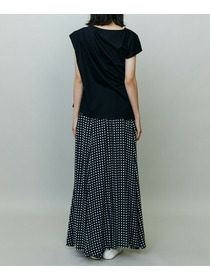 【endalence】シルケット天竺アシンメトリーカットソー 詳細画像 ホワイト 8