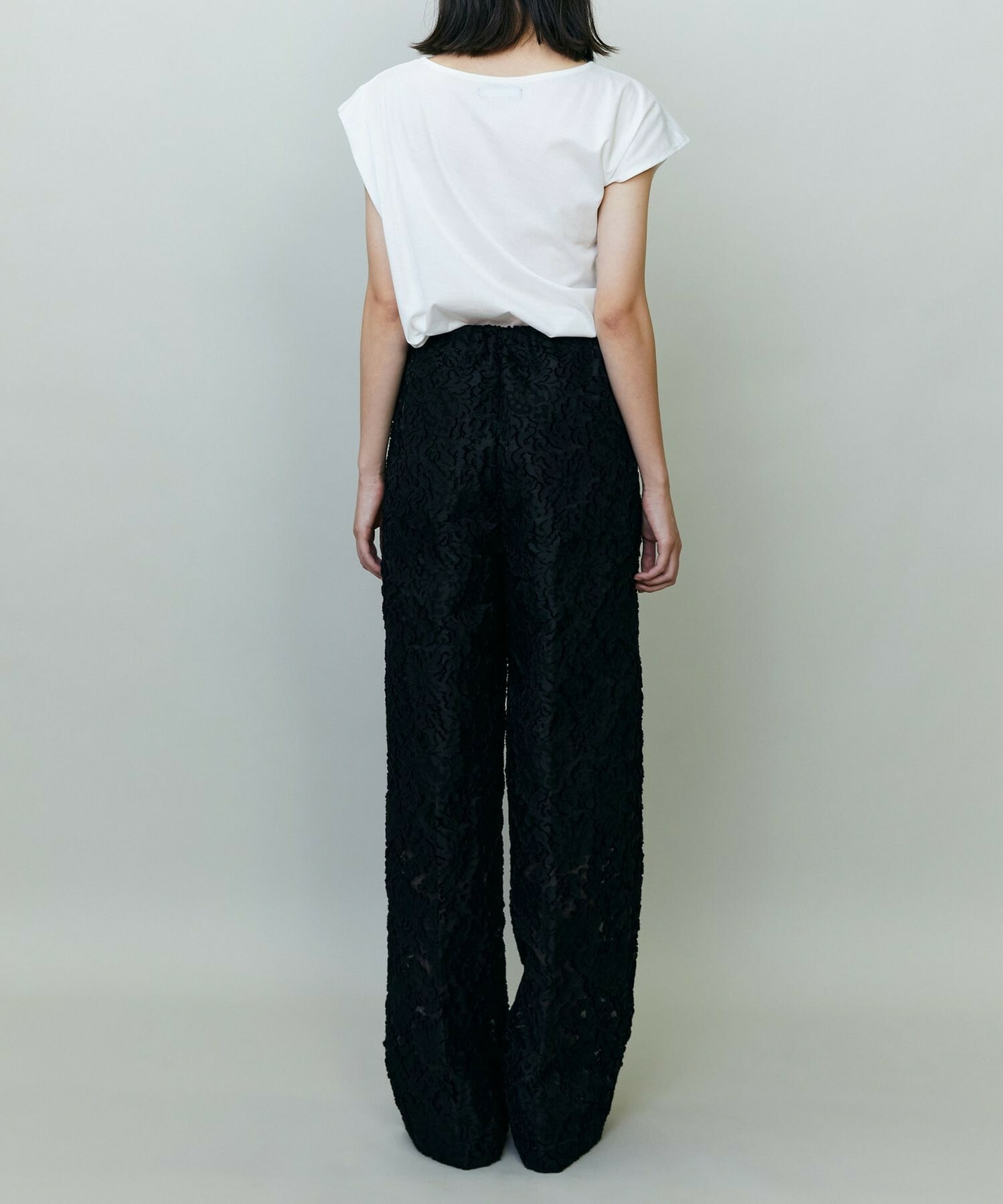 【endalence】シルケット天竺アシンメトリーカットソー 詳細画像 ホワイト 3