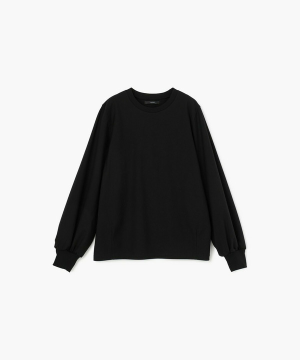 トリコットロングスリーブカットソー 詳細画像 ブラック 1