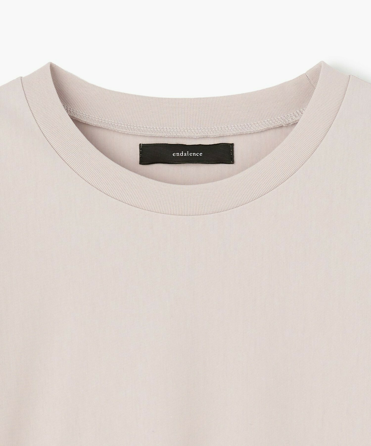 【endalence】トリコットロングスリーブカットソー 詳細画像 ブラック 2