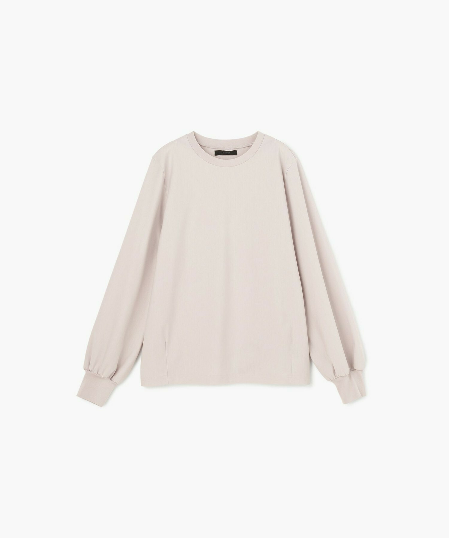 【endalence】トリコットロングスリーブカットソー 詳細画像 グレー 1