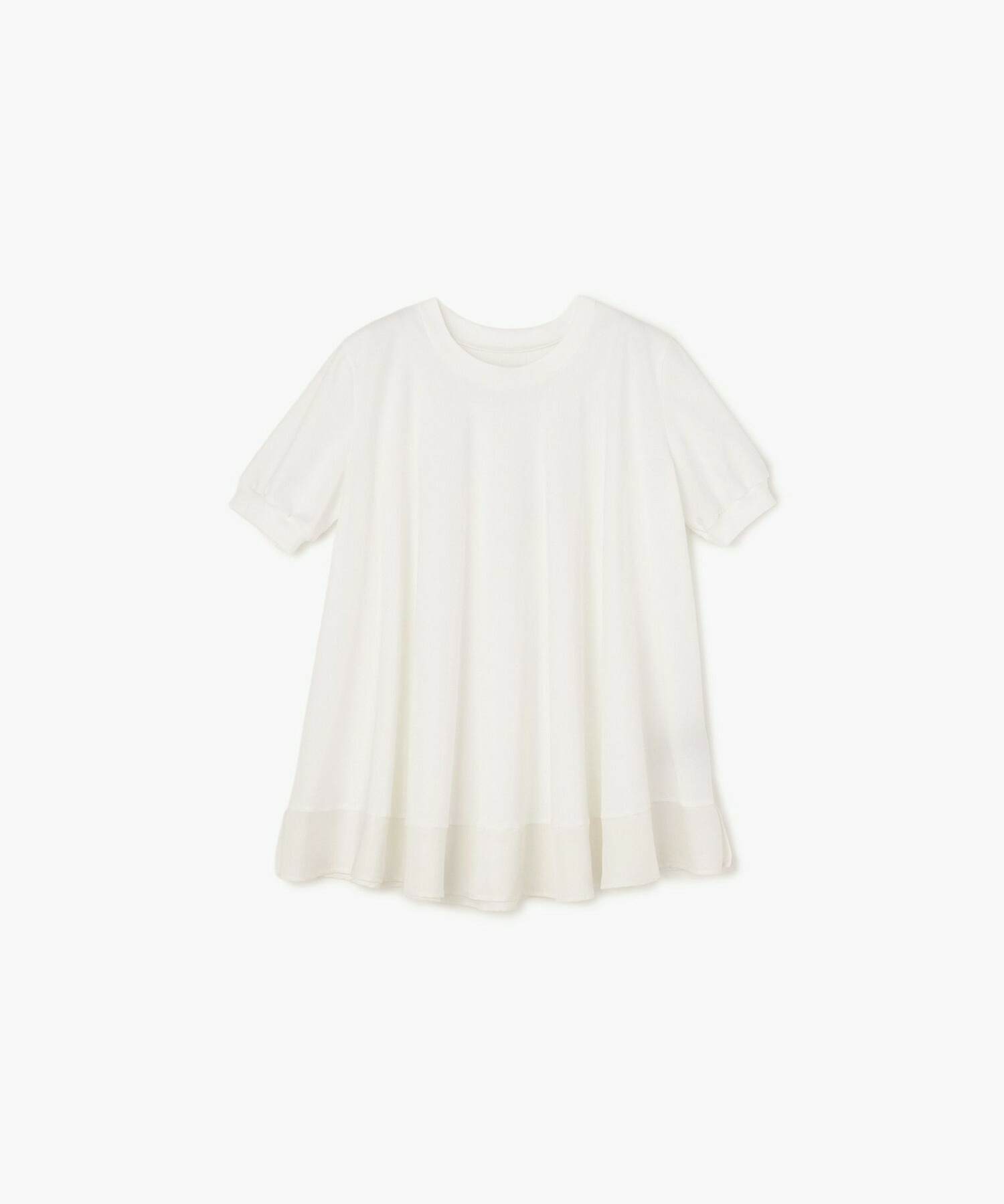 【endalence】トリコット切り替えデザインカットソー 詳細画像 ホワイト 1