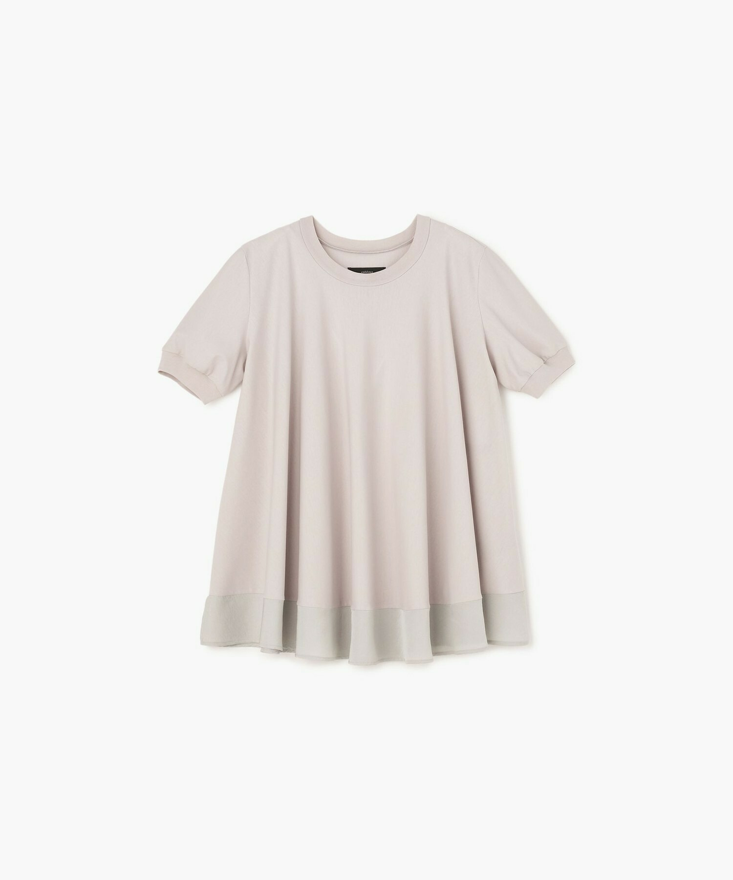 【endalence】トリコット切り替えデザインカットソー 詳細画像 グレー 1