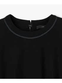 【endalence】トリコットギャザースリーブカットソー 詳細画像 ブラック 8