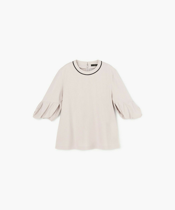 トリコットギャザースリーブカットソー 詳細画像 グレー 1