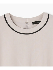 【endalence】トリコットギャザースリーブドレス 詳細画像 ブラック 7