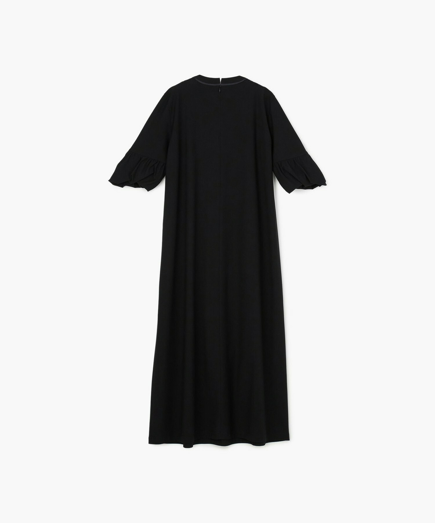 【endalence】トリコットギャザースリーブドレス 詳細画像 ブラック 1