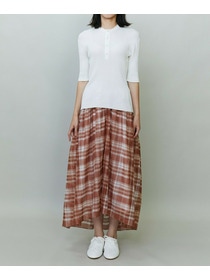 【endalence】シアーリブヘンリーネックニット 詳細画像 ネイビー 10