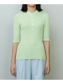 【endalence】シアーリブヘンリーネックニット 詳細画像 ネイビー 14