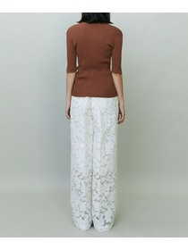 【endalence】シアーリブヘンリーネックニット 詳細画像 ネイビー 3