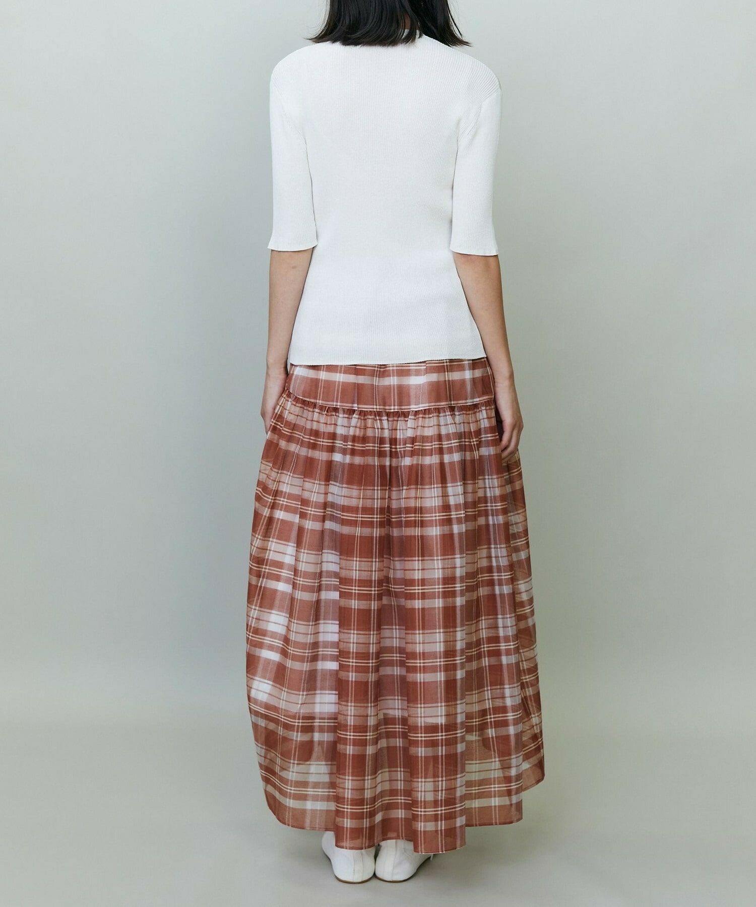 【endalence】シアーリブヘンリーネックニット 詳細画像 ネイビー 12