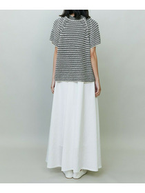 【endalence】ローゲージボーダーニット 詳細画像 ブラック系その他 3