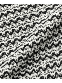 【endalence】ローゲージボーダーニット 詳細画像 ブラック系その他 5