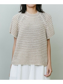 【endalence】ローゲージボーダーニット 詳細画像 ブラック系その他 7