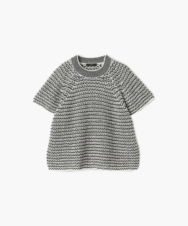 ローゲージボーダーニット 詳細画像 ブラック系その他 1