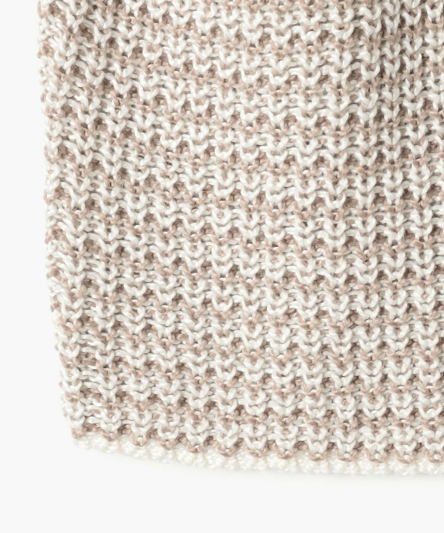 【endalence】ローゲージボーダーニット 詳細画像 ブラック系その他 11