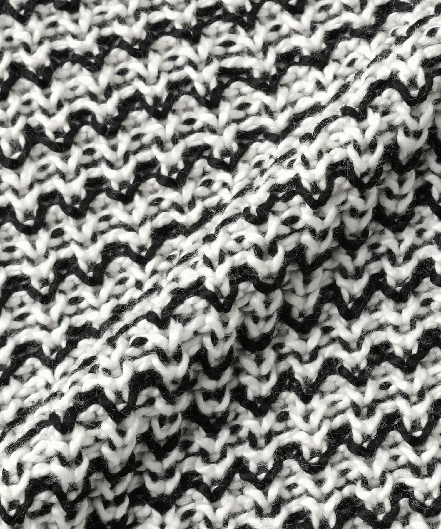 【endalence】ローゲージボーダーニット 詳細画像 ブラック系その他 5