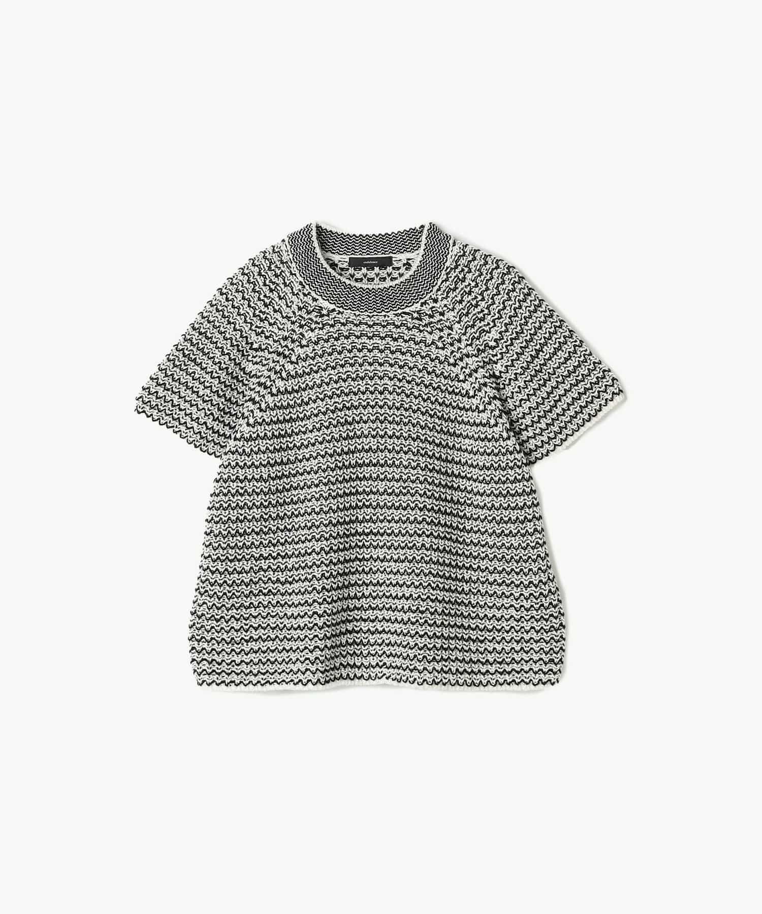 【endalence】ローゲージボーダーニット 詳細画像 ブラック系その他 1