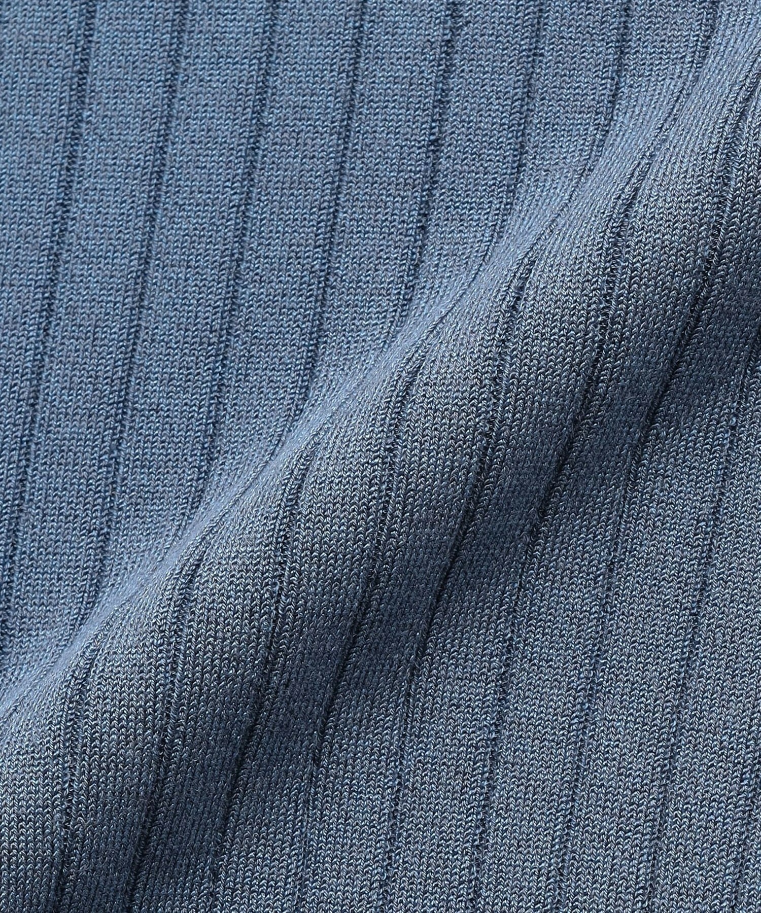 【endalence】ワイドリブニットポロ 詳細画像 ネイビー 8