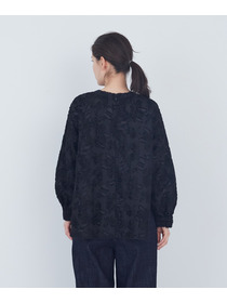 【ADIEU TRISTESSE】フラワージャカード襟付きブラウス 詳細画像 ブラック 11