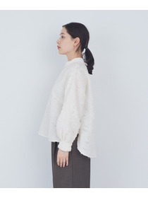 【ADIEU TRISTESSE】フラワージャカード襟付きブラウス 詳細画像 ブラック 17