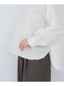 【ADIEU TRISTESSE】フラワージャカード襟付きブラウス 詳細画像 ブラック 21