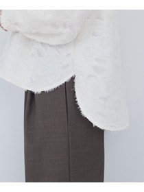 【ADIEU TRISTESSE】フラワージャカード襟付きブラウス 詳細画像 ブラック 22