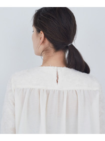 【ADIEU TRISTESSE】フラワージャカードブラウス 詳細画像 ブラック 14