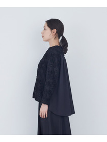 【ADIEU TRISTESSE】フラワージャカードブラウス 詳細画像 ブラック 5