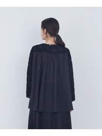 【ADIEU TRISTESSE】フラワージャカードブラウス 詳細画像 ブラック 6