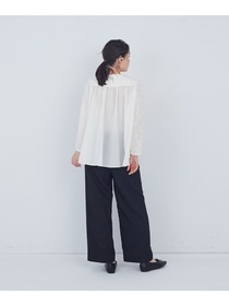 【ADIEU TRISTESSE】フラワージャカードブラウス 詳細画像 ブラック 9