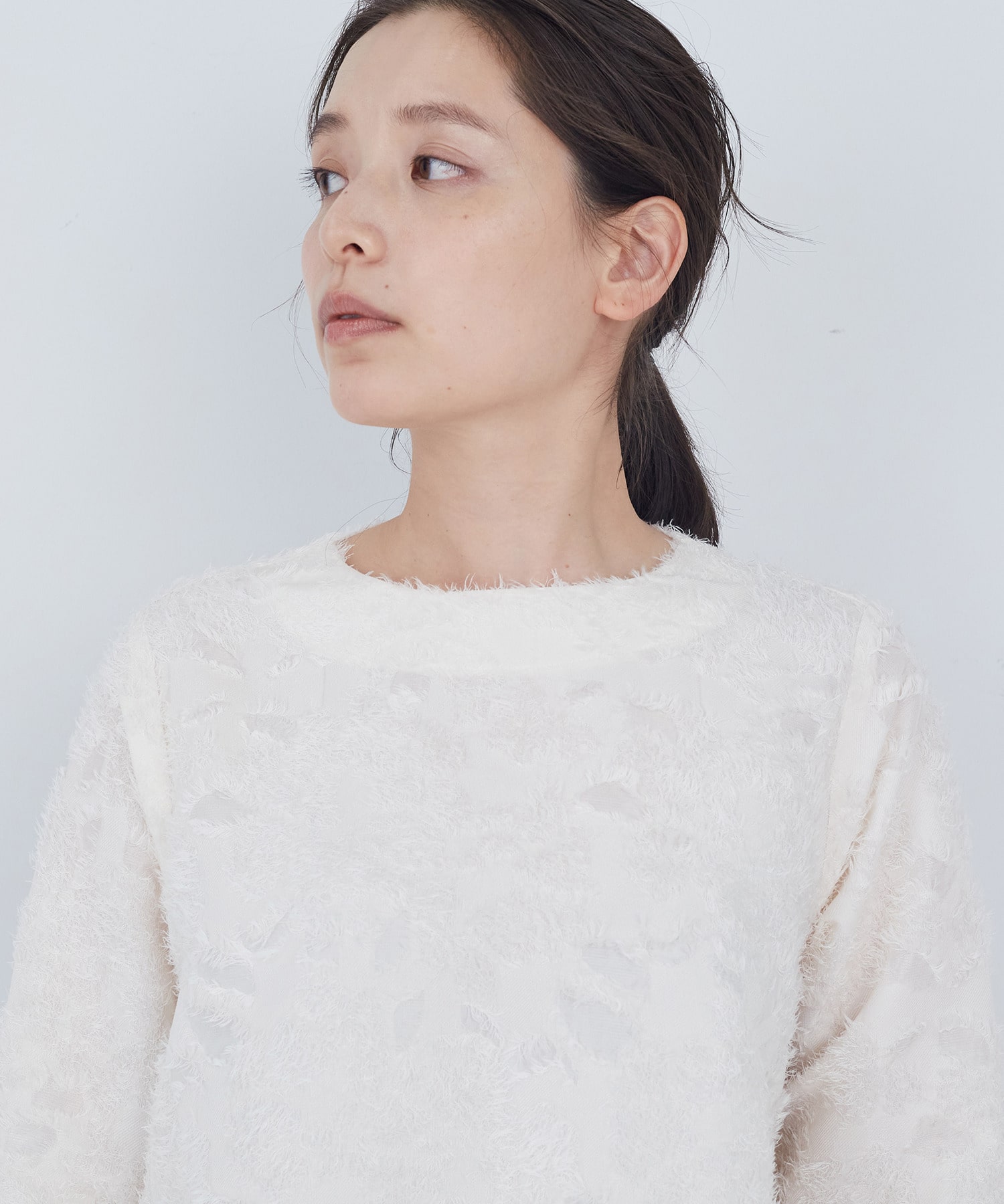 【ADIEU TRISTESSE】フラワージャカードブラウス 詳細画像 ブラック 13