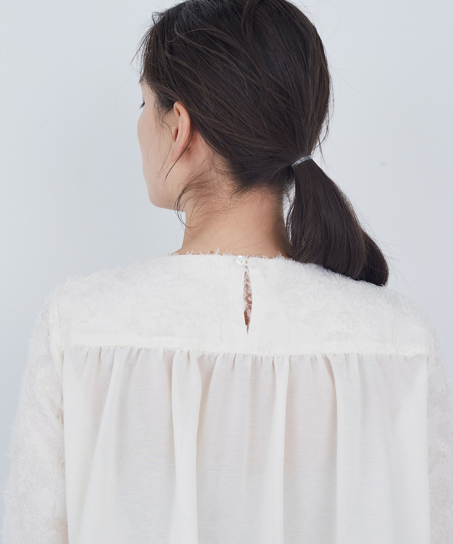 【ADIEU TRISTESSE】フラワージャカードブラウス 詳細画像 ブラック 14