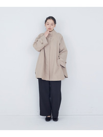 【ADIEU TRISTESSE】Aラインハーフコート 詳細画像 ベージュ 11
