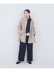 【ADIEU TRISTESSE】Aラインハーフコート 詳細画像 ベージュ 8