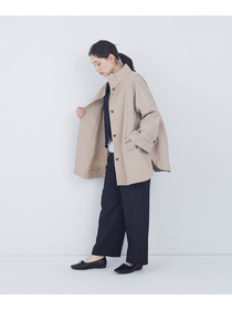 【ADIEU TRISTESSE】Aラインハーフコート 詳細画像 ベージュ 9