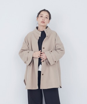 【ADIEU TRISTESSE】Aラインハーフコート 詳細画像 ベージュ 1