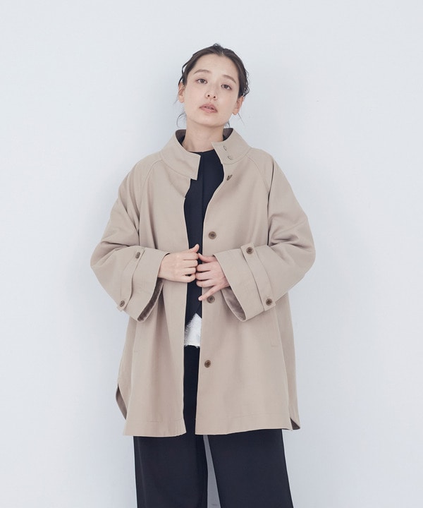 Aラインハーフコート 詳細画像 ベージュ 1
