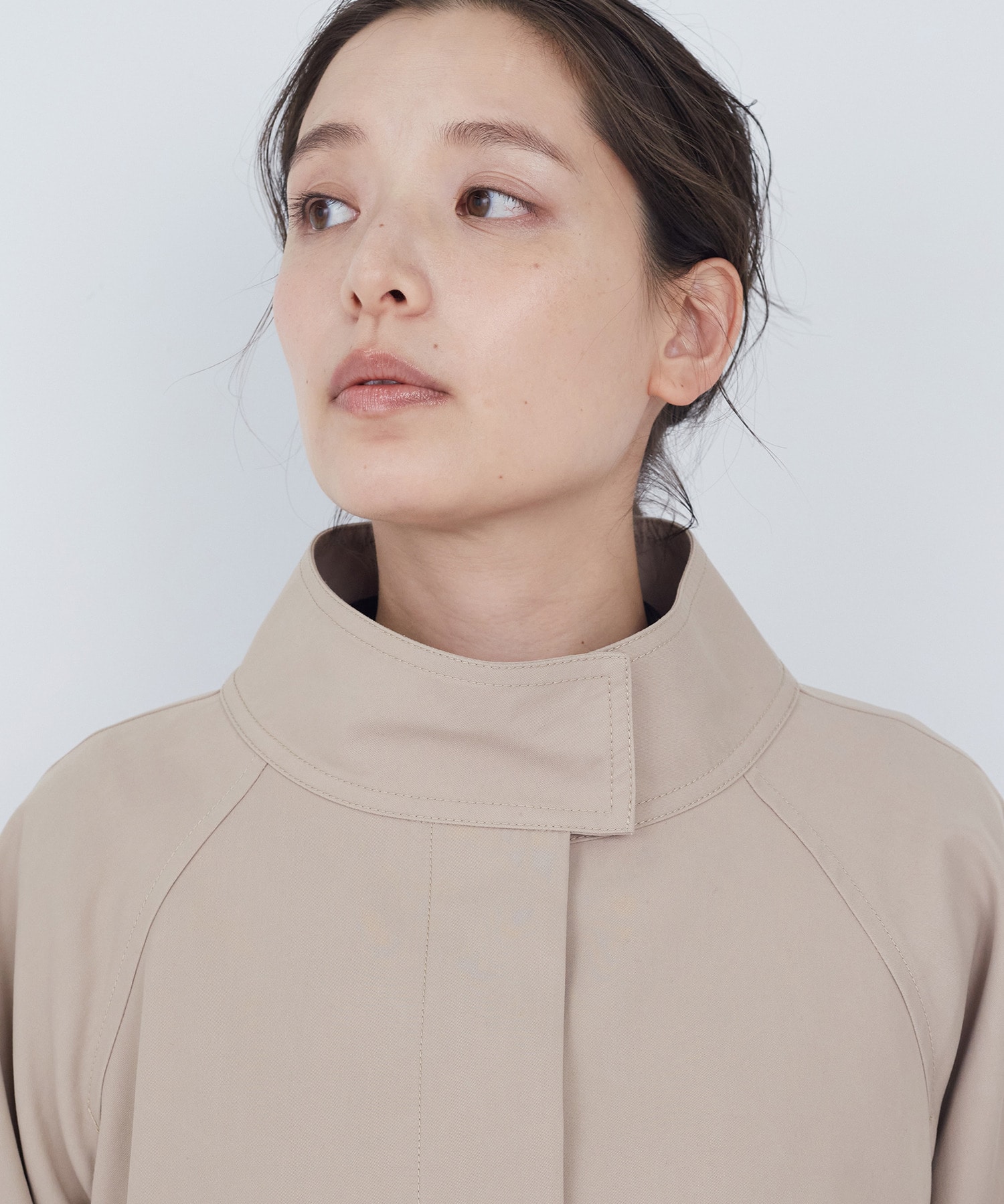 【ADIEU TRISTESSE】Aラインハーフコート 詳細画像 ベージュ 15