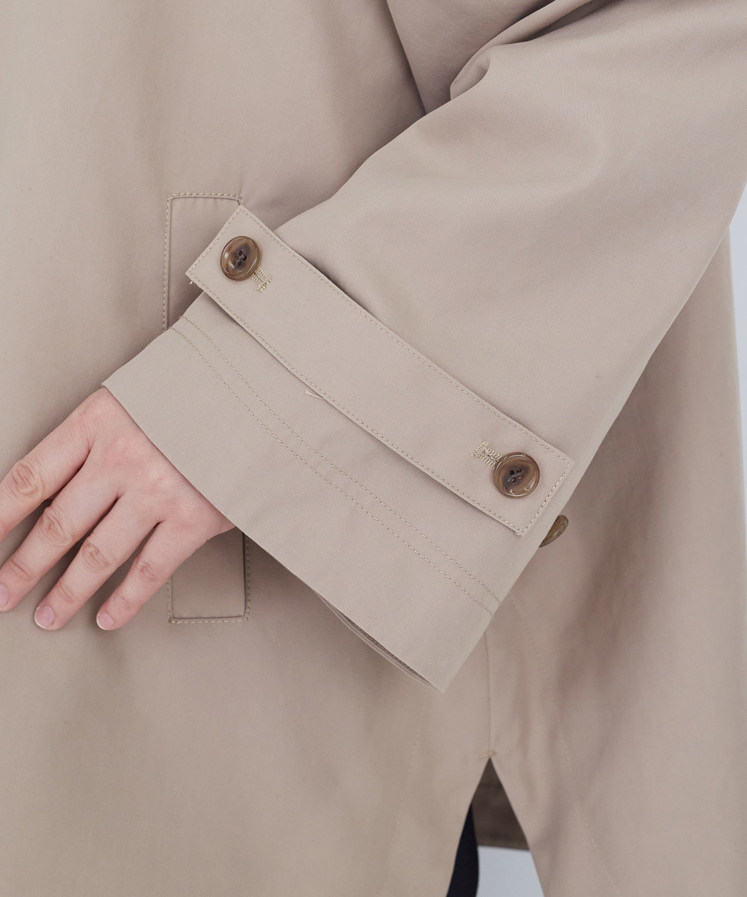 【ADIEU TRISTESSE】Aラインハーフコート 詳細画像 ベージュ 18