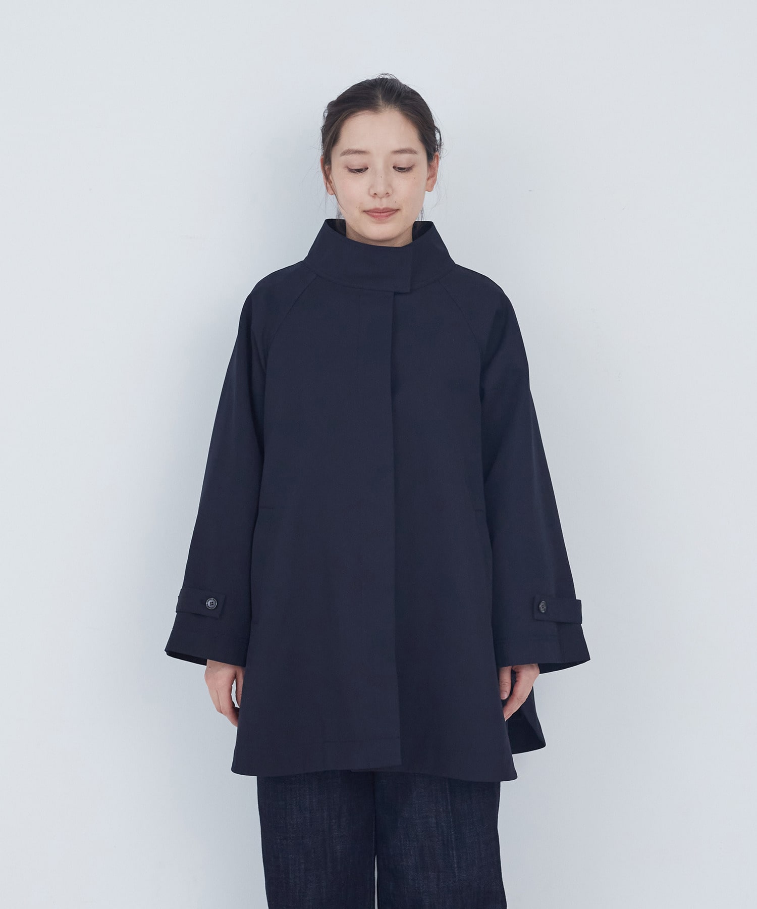 【ADIEU TRISTESSE】Aラインハーフコート 詳細画像 ベージュ 5