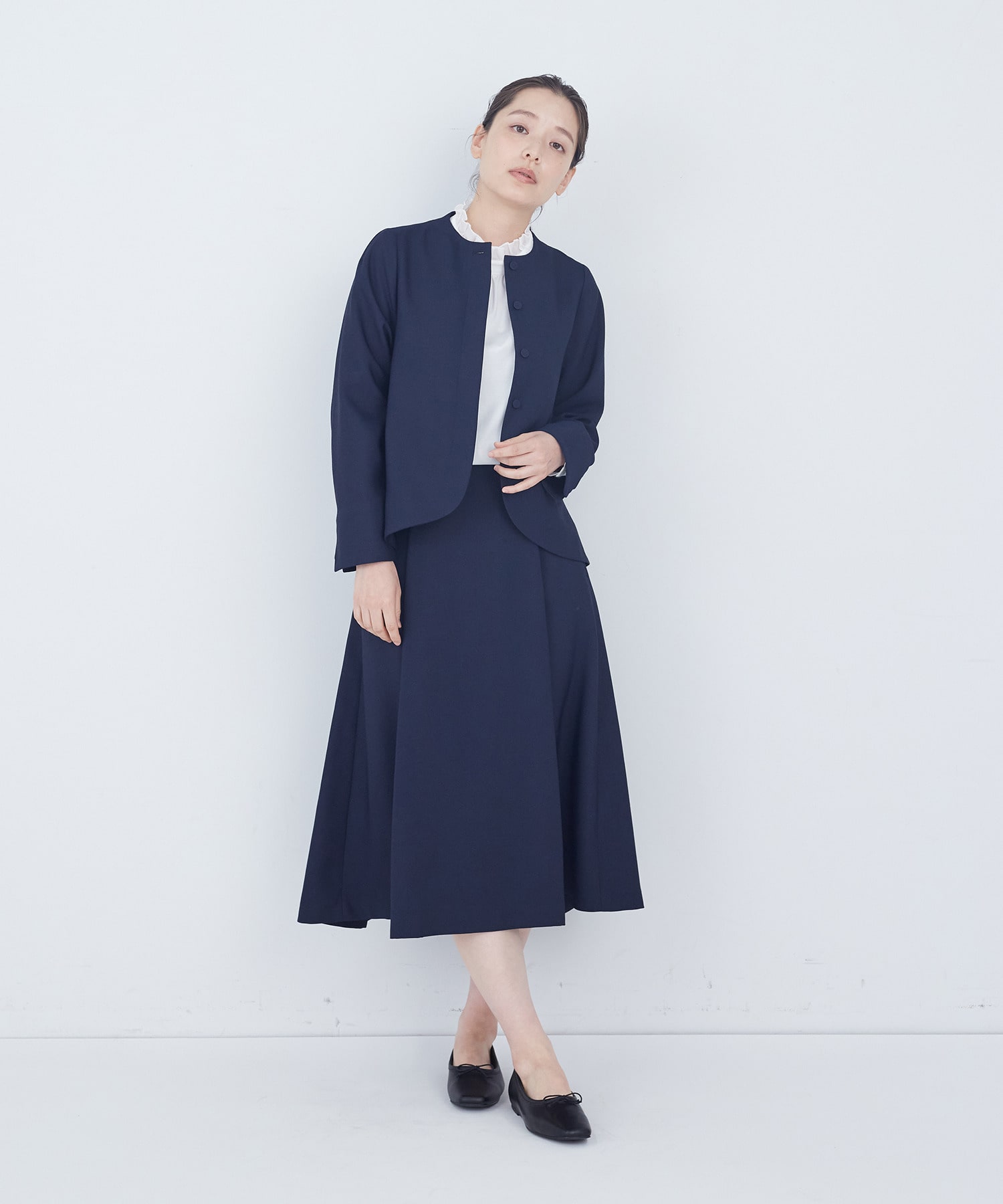 【ADIEU TRISTESSE】リーフカットジャケット 詳細画像 ブラック系その他 1