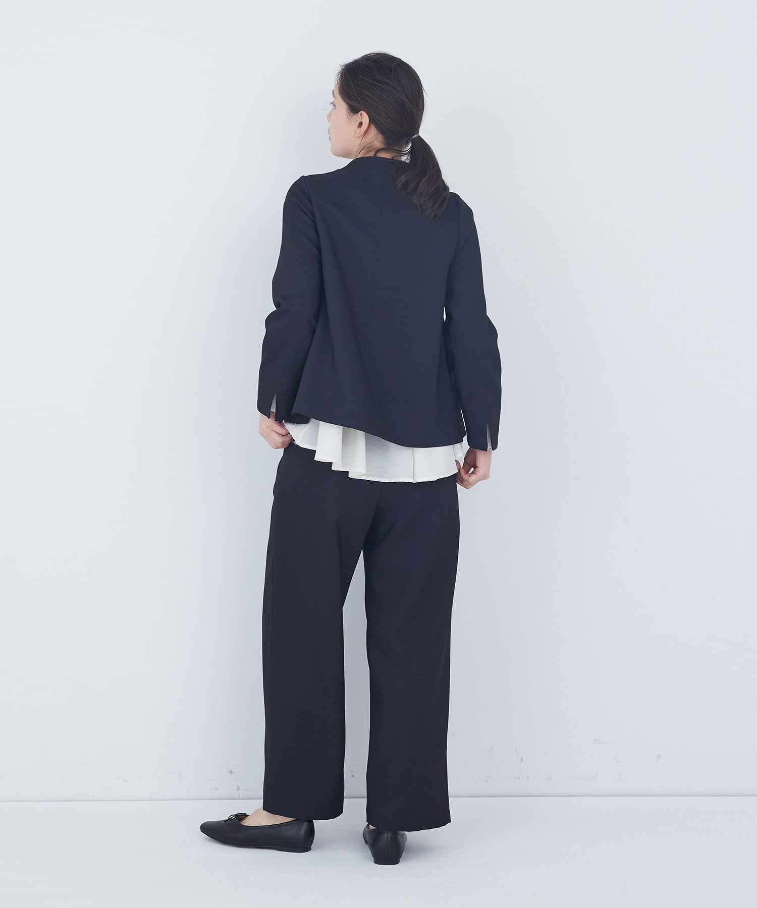 【ADIEU TRISTESSE】リーフカットジャケット 詳細画像 ブラック系その他 10