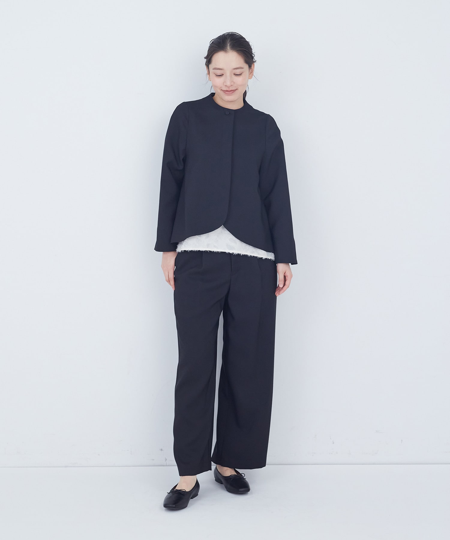 【ADIEU TRISTESSE】リーフカットジャケット 詳細画像 ブラック系その他 11