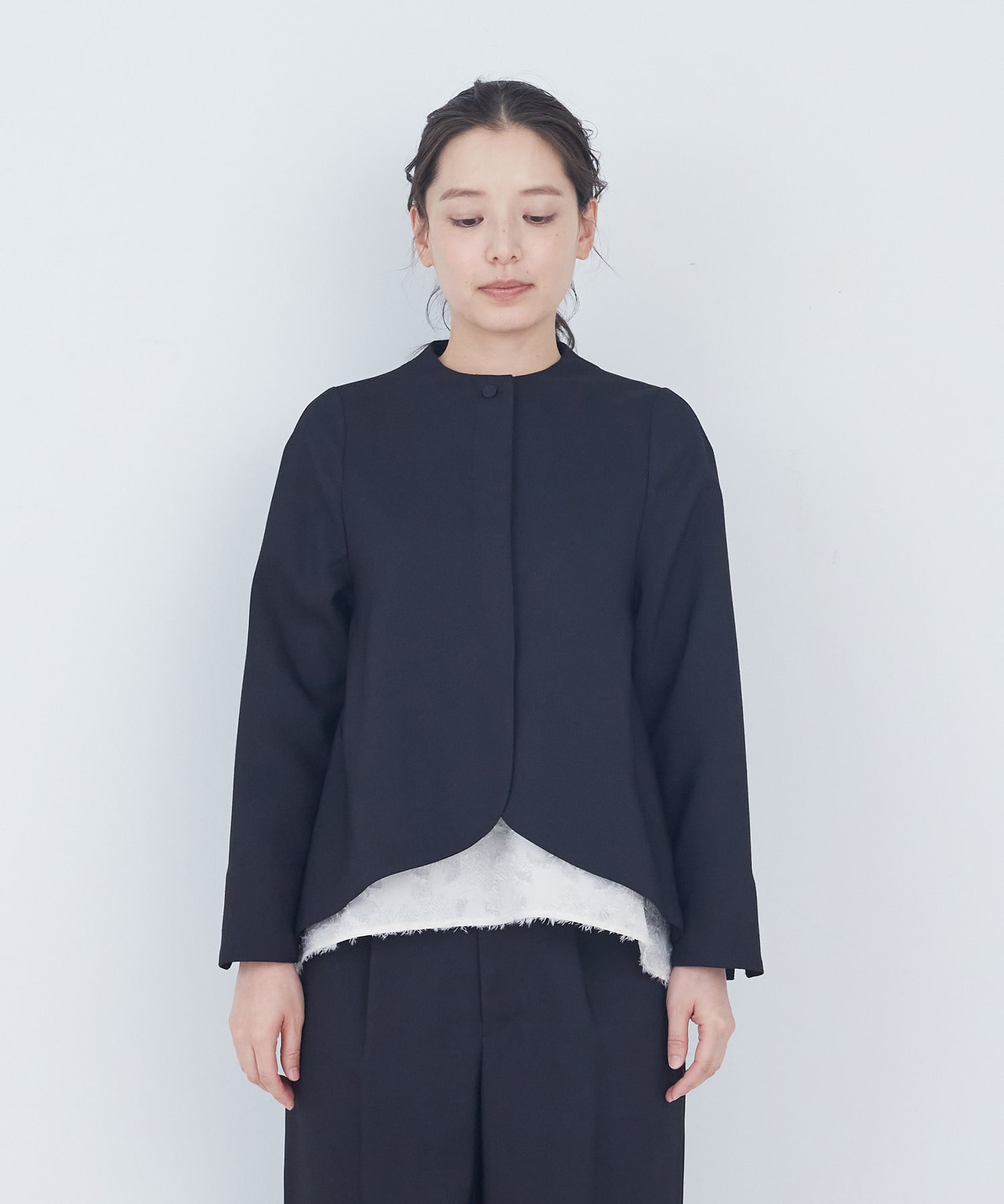 【ADIEU TRISTESSE】リーフカットジャケット 詳細画像 ブラック系その他 12